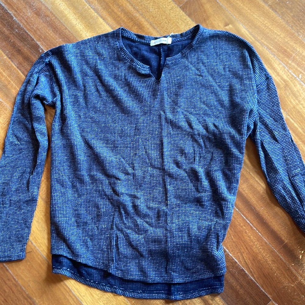 Rag and bone long sleeve blue shirt